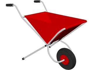 Wheelbarrow 3D Model preview