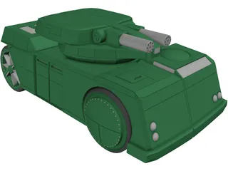 Wheeled APC 3D Model preview