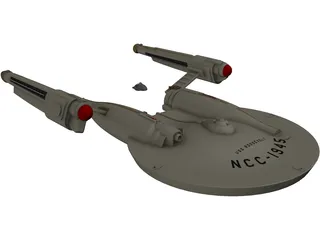 Star Trek Airplane 3D Model preview