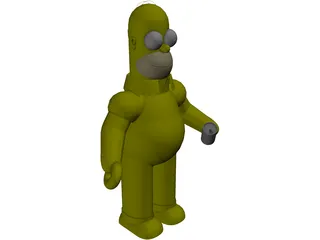 Simpsons Homer 3D Model preview