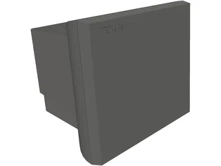 Monitor CRT (19 inch) 3D Model preview