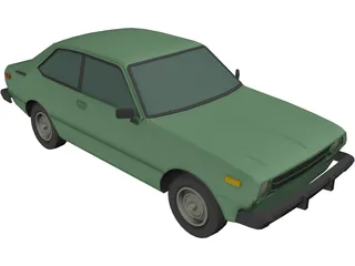 Toyota Corolla (1978) 3D Model preview