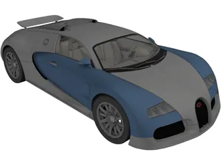 Bugatti Veyron 3D Model preview