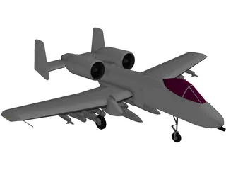 A-10 Warthog 3D Model preview