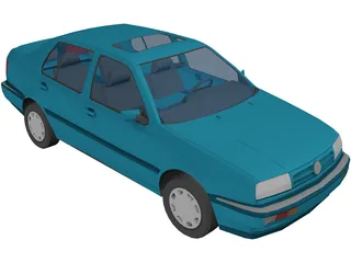 Volkswagen Jetta/Vento (1993) 3D Model preview