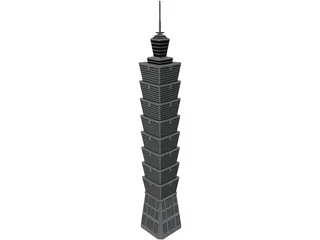Tower Taipei 3D Model preview