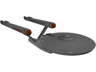 Star Trek Ship 3D Model preview