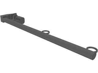 Safety Stanchion 3D Model preview