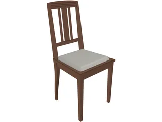 Chair Wood 3D Model preview