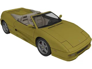 Ferrari F355 Spider 3D Model preview