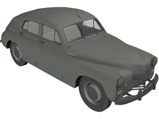 Gaz M20 3D Model preview