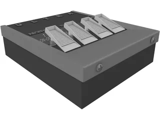 Remote Ultrasonic Old 3D Model preview