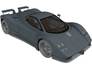 Pagani Zonda 3D Model preview