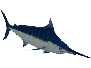Marlin Blue 3D Model preview