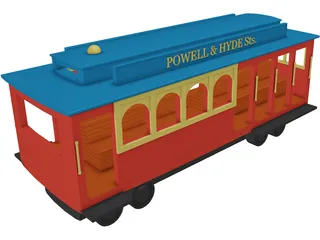 Streetcar San Francisco 3D Model preview