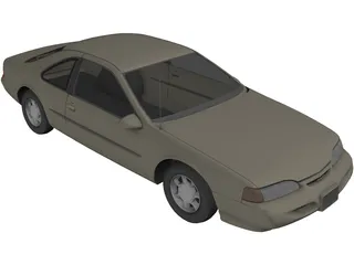 Ford Thunderbird (1996) 3D Model preview