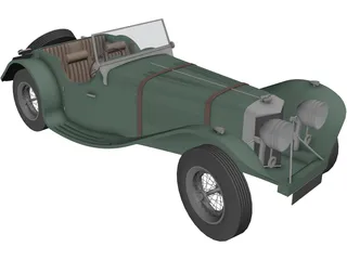 Jaguar SS100 (1935) 3D Model preview