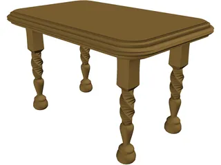 Table 3D Model preview