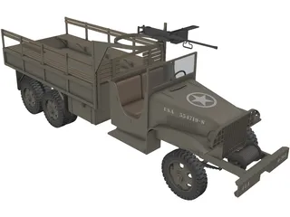 GMC Truck 6x6 3D Model preview