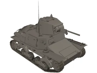 Fiat L3-33/1 3D Model preview