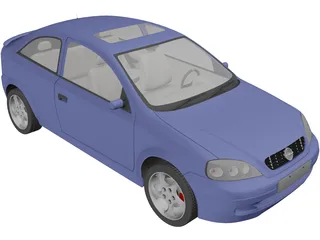 Opel Astra Coupe (1998) 3D Model preview