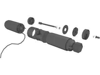 High Head Well Pump 3D Model preview