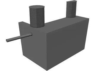 Septic Tank 3D Model preview