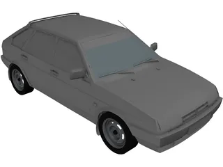 VAZ 21093 Lada Samara 3D Model preview