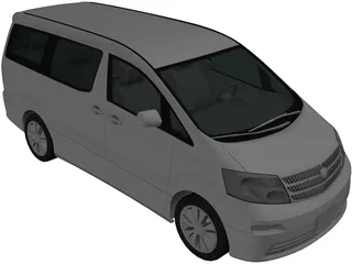 Toyota Alphard 3D Model preview