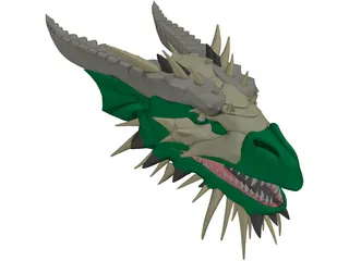 Dragon Head 3D Model preview
