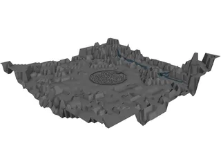 City Middle Age 3D Model preview