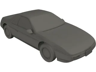 Pontiac Fiero GT 3D Model preview