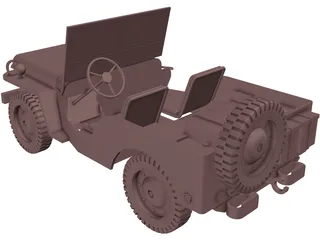 Jeep Willys (1942) 3D Model preview