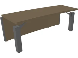 Table Control Centre Multiuse 3D Model preview