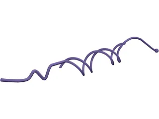 DNA Strand Helix 3D Model preview