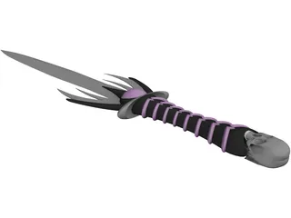 Skull Dagger 3D Model preview
