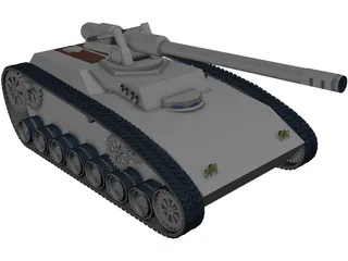 Future Tank Concept 3D Model preview