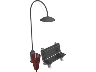 Fancy Post 3D Model preview