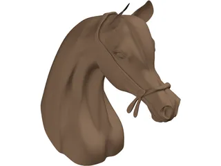 Horse Head Arabian 3D Model preview