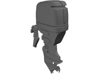 Yamaha F50 Outboard Motor 3D Model preview