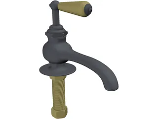 Compression Faucet 3D Model preview
