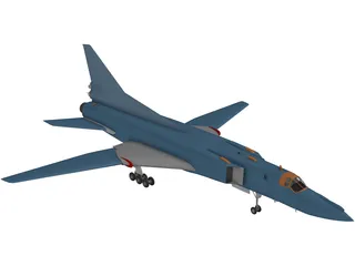 Tupolev Tu-22 Blinder 3D Model preview
