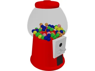 Gumball Machine 3D Model preview
