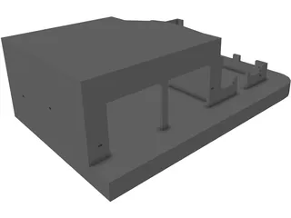 Mout Rubble Service Station 3D Model preview