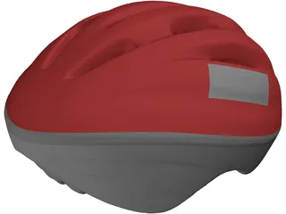 Helmet Bicycle 3D Model preview