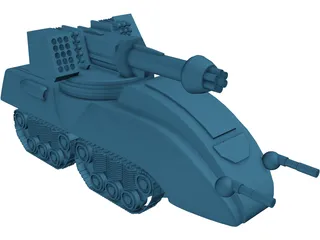 Glory Fire Support Tank 3D Model preview
