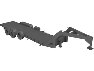 Trailer Gooseneck 3D Model preview