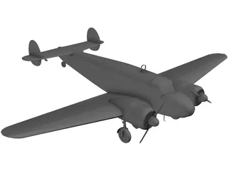 Beechcraft C-45 3D Model preview