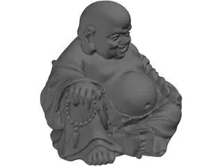 Buddha Sitting 3D Model preview