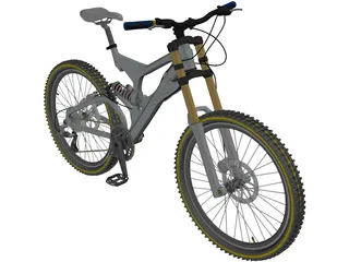 Bike Mountain Freeride/Downhill 3D Model preview